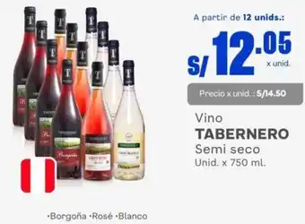 Makro Tabernero Vino Semi Seco 750ml oferta