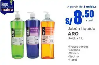 Makro Aro Jabón Líquido 1L oferta