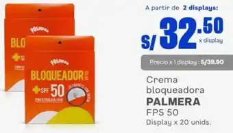 Makro Palmera Crema Bloqueadora FPS 50 20 unids oferta
