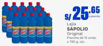 Makro Sapolio Lejía Original 15unids x 790g c/u oferta