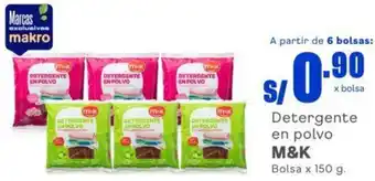 Makro M& K Detergente en Polvo 150g oferta