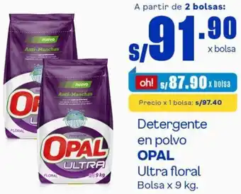 Makro Opal Detergente en Polvo Ultra Floral Bolsa 9kg oferta