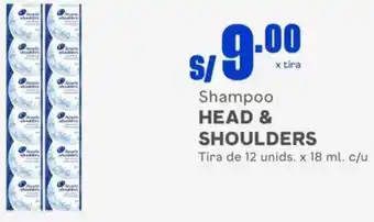 Makro Head & Shoulder Shampoo 12unids x 18ml oferta