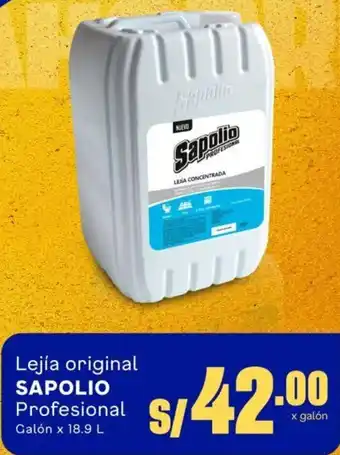 Makro Sapolio Lejía Original Profesional 18,9L oferta