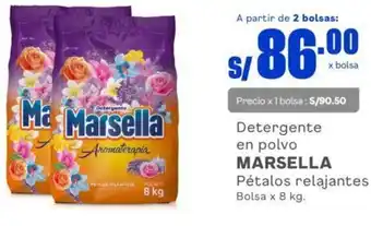 Makro Marsella Detergente en Polvo Pétalos Relajantes 8kg oferta