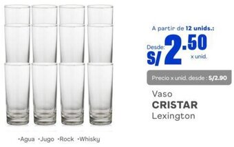 Makro Vaso Cristar Lexington oferta