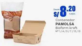 Makro Pamolsa Contenedor Bioform Kraft oferta