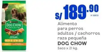 Makro Dog Chow Alimento para Perro Adultos/Cachorros Raza Pequeña 21kg oferta