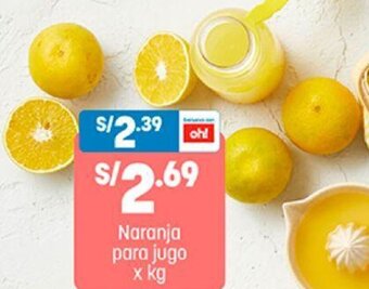 Plaza Vea Naranja para Jugo oferta