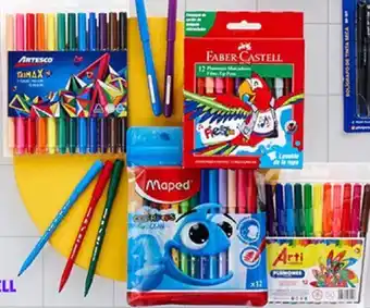 Plaza Vea Plumones 12 Artesco/ Faber-Castell/ Maped/Arti oferta