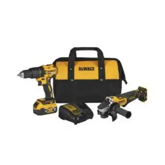 Maestro Taladro percutor inalámbrico 1/2" 20v + amoladora angular brushless 4-1/2" 20v + set de accesorios + 1 cargador + bolso de de oferta