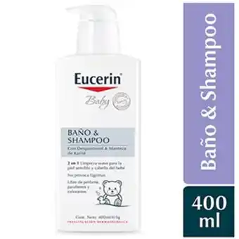 Mifarma Baño y shampoo eucerin baby - frasco 400 ml oferta