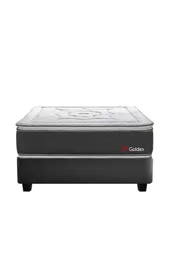 Tiendas EFE Cama americana forli beauty dream golden 2 plazas + colchón + 2 almohadas visco 100% + 1 protector oferta