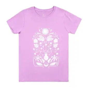 Tottus Polo estampado manga corta mujer s lila oferta