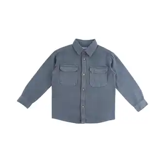 Tottus Camisa denim niño azul apagado 10 oferta