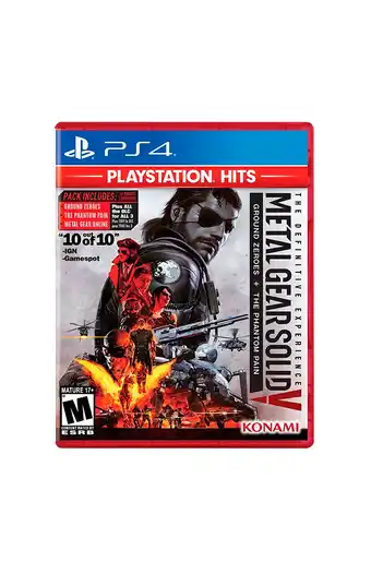 Tiendas EFE Metal gear solid v the definitive experience playstation 4 latam oferta