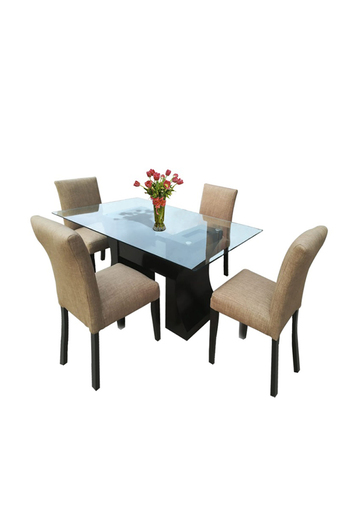 Tiendas EFE Juego de comedor falotih 4 sillas keysi oferta