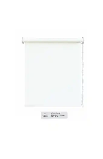Tiendas EFE Cortina rollers blackout cero luz blanco oferta