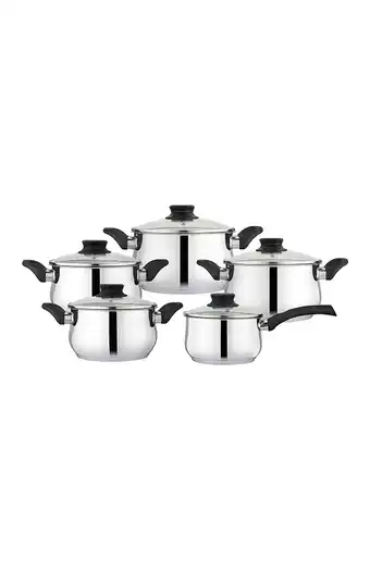 Tiendas EFE Set de ollas facusa fac-modval 10 piezas acero oferta