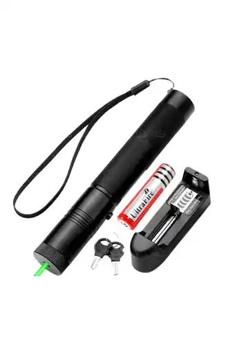 Tiendas EFE Laser verde recargable alcance de 10km oferta