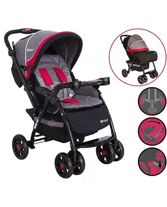Tiendas EFE Ebaby coche cuna yodie 1142-1 rojo oferta