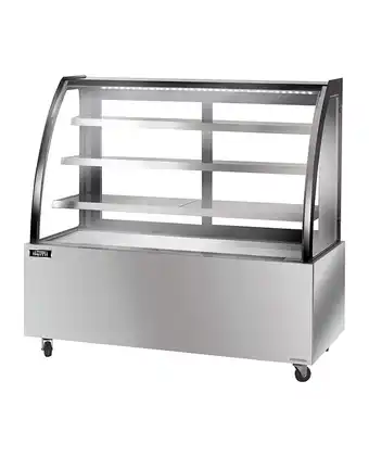 Tiendas EFE Vitrina refrigerada ilumi 1.35x1500 mm 460l vidrio curvo oferta