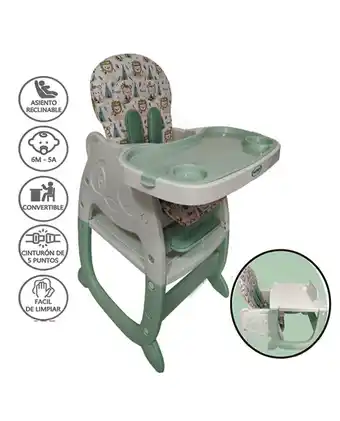 Tiendas EFE Silla de comer escritorio panda 3 en 1 baby happy oferta