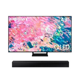 Hiraoka Televisor samsung qled 4k smart 43" qn43q65bagxpe (2022) + soundbar samsung hw-t400/pe oferta