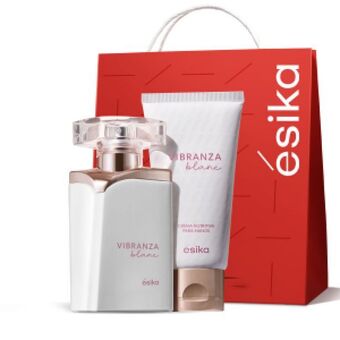 Set perfume de mujer + crema de manos vibranza blanc