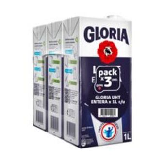 Metro Tripack leche entera uht gloria caja 1l oferta