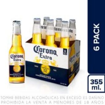 Metro Sixpack cerveza corona botella 355ml oferta