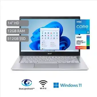 Hiraoka Laptop acer a514-54-50j1 14" intel core i5-1135g7 512gb ssd 12gb ram oferta