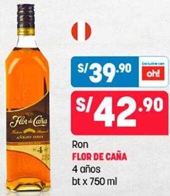 Ron Flor de Caña 4 Años 750ml
