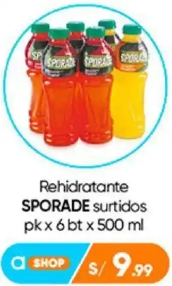 Plaza Vea Rehidratante Sporade Surtidos 6bt x 500ml oferta