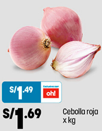 Plaza Vea Cebolla Roja oferta