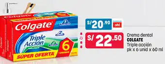Plaza Vea Crema Dental Colgate Triple Acción 60 unid x 60ml oferta