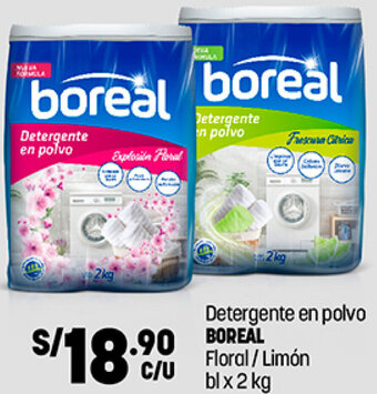 Plaza Vea Detergente en Polvo Boreal Floral / Limón bl x 2kg oferta