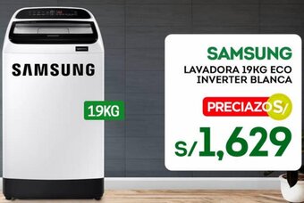 Tottus Samsung Lavadora 19kg Eco Inverter Blanca oferta