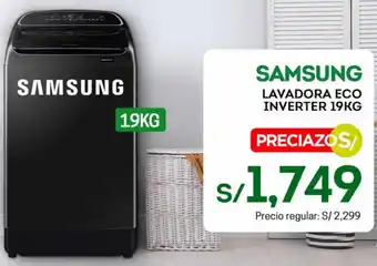 Tottus Samsung Lavadora Eco Inverter 19kg oferta