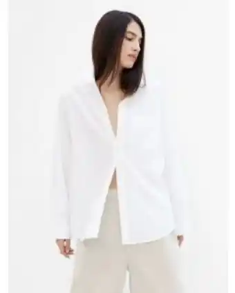 GAP Blusa manga larga poplin big shirt mujer oferta