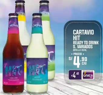 Vega Cartavio Hit Ready to Drink S. Variados 355ml oferta