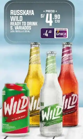 Vega Russkaya Wild Raedy to Drink S. Variados 355ml oferta
