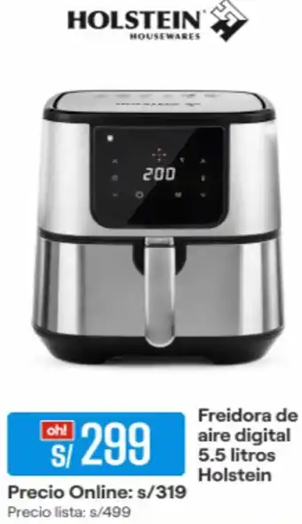 Promart Holstein Freidora de Aire Digital 5,5L Holstein oferta