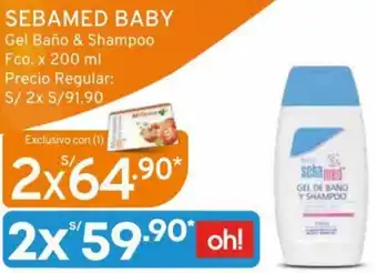 Mifarma Sebamed Baby Gel Baño & Shampoo 200ml oferta