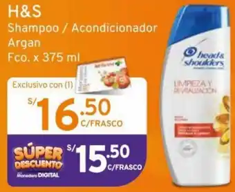 Mifarma H&S Shampoo/ Acondicionador Argan 375ml oferta