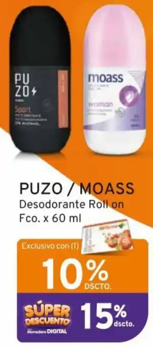 Mifarma Puzo / Moass Roll On 60ml oferta
