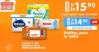 Mifarma Pampers/Babysec/Huggies/Ninet oferta