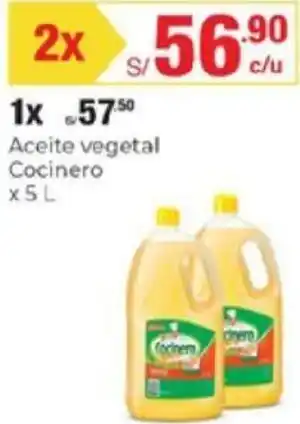 Metro Aceite Vegetal Cocinero 5L oferta