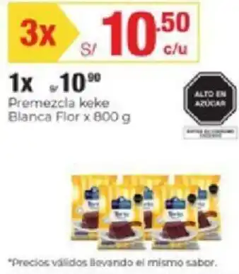 Metro Premezcla Keke Blanca Flor 800g oferta