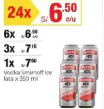 Metro Vodka Smirnoff Ice Lata 350ml oferta